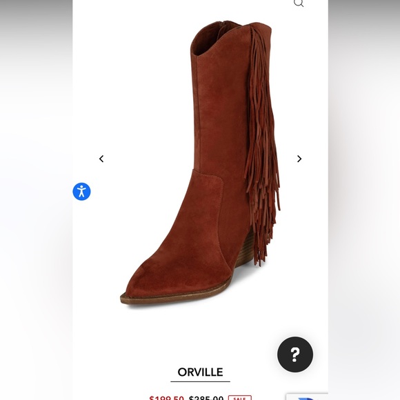 Jeffrey Campbell Orville Suede Fringe Boot SZ 9.5 - Picture 5 of 9